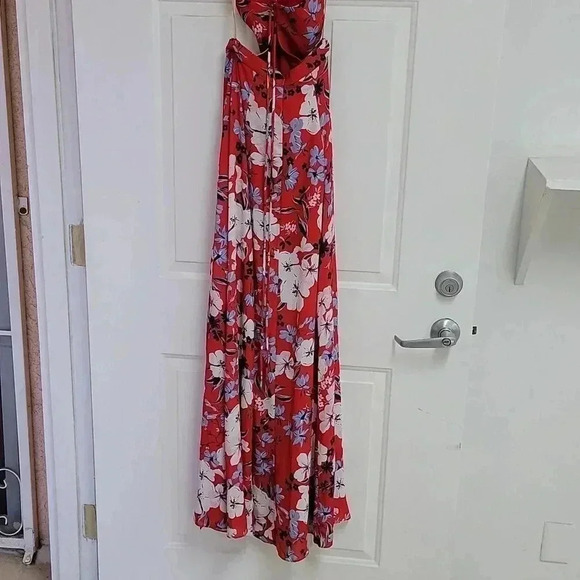 Fame And Partners Women's Floral-Print Halter Maxi Dress - Picture 5 of 13